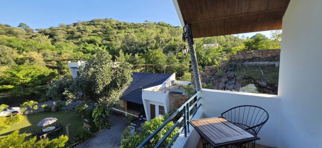 Balcony over the garden