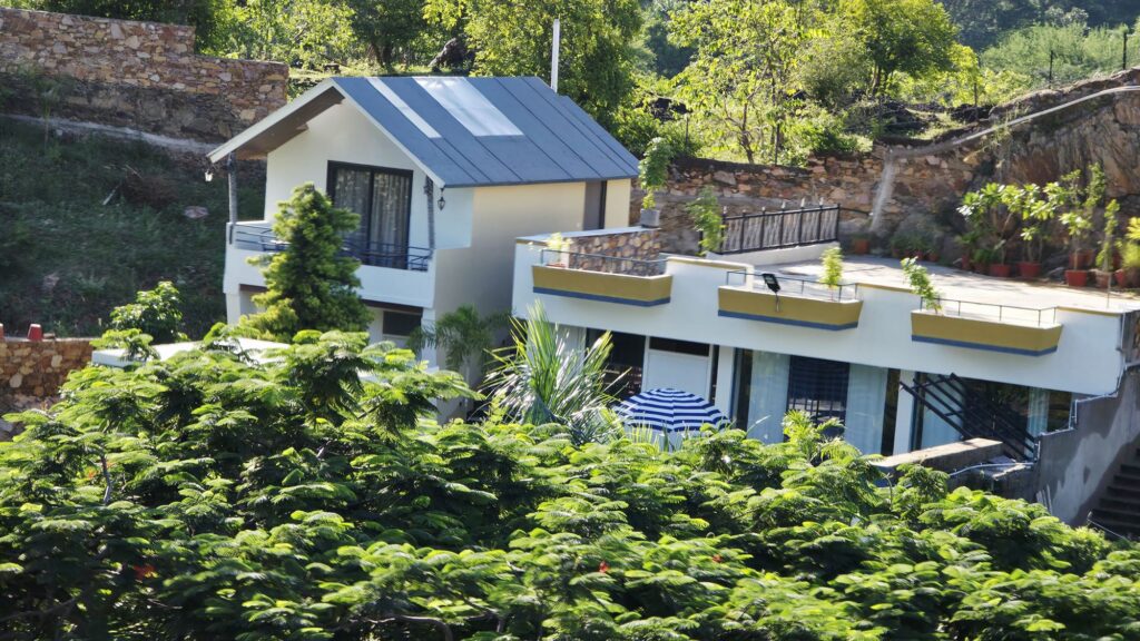 The villa among the trees