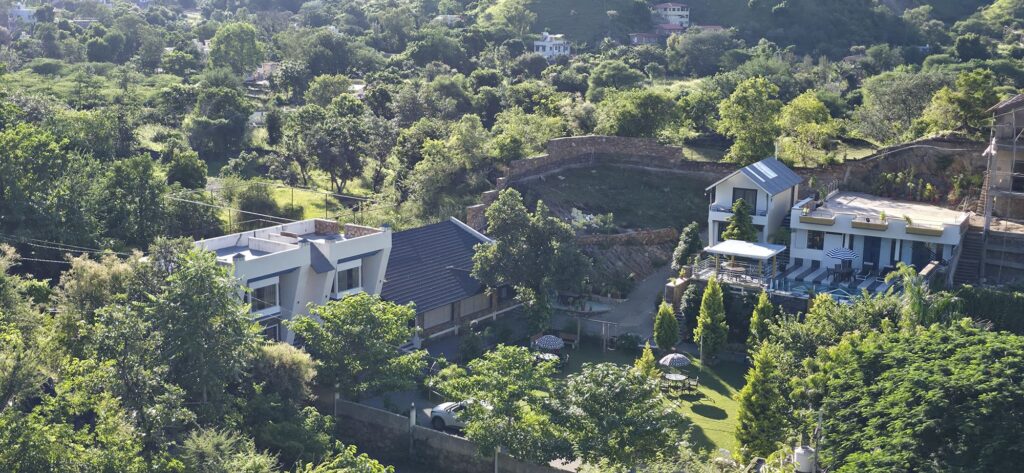 Hillside setting